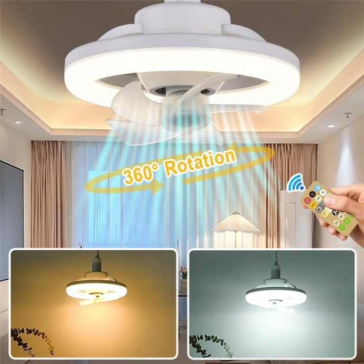 Acrylic Ceiling Fan with Led Lights and Remote control