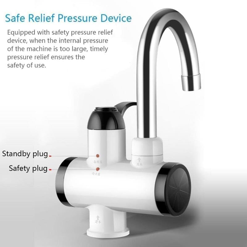 Instant Electric Water Heater Faucet – Tankless Hot Water Heater for Kitchen & Bathroom, Energy-Efficient with Adjustable Temperature Control.