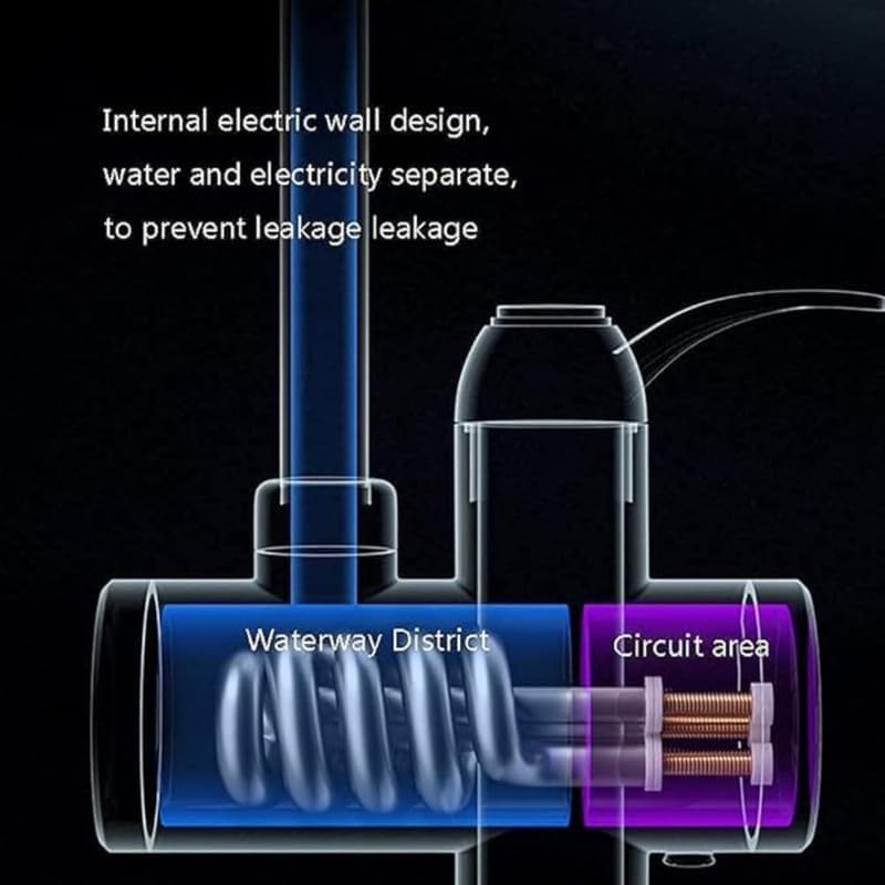 Instant Electric Water Heater Faucet – Tankless Hot Water Heater for Kitchen & Bathroom, Energy-Efficient with Adjustable Temperature Control.