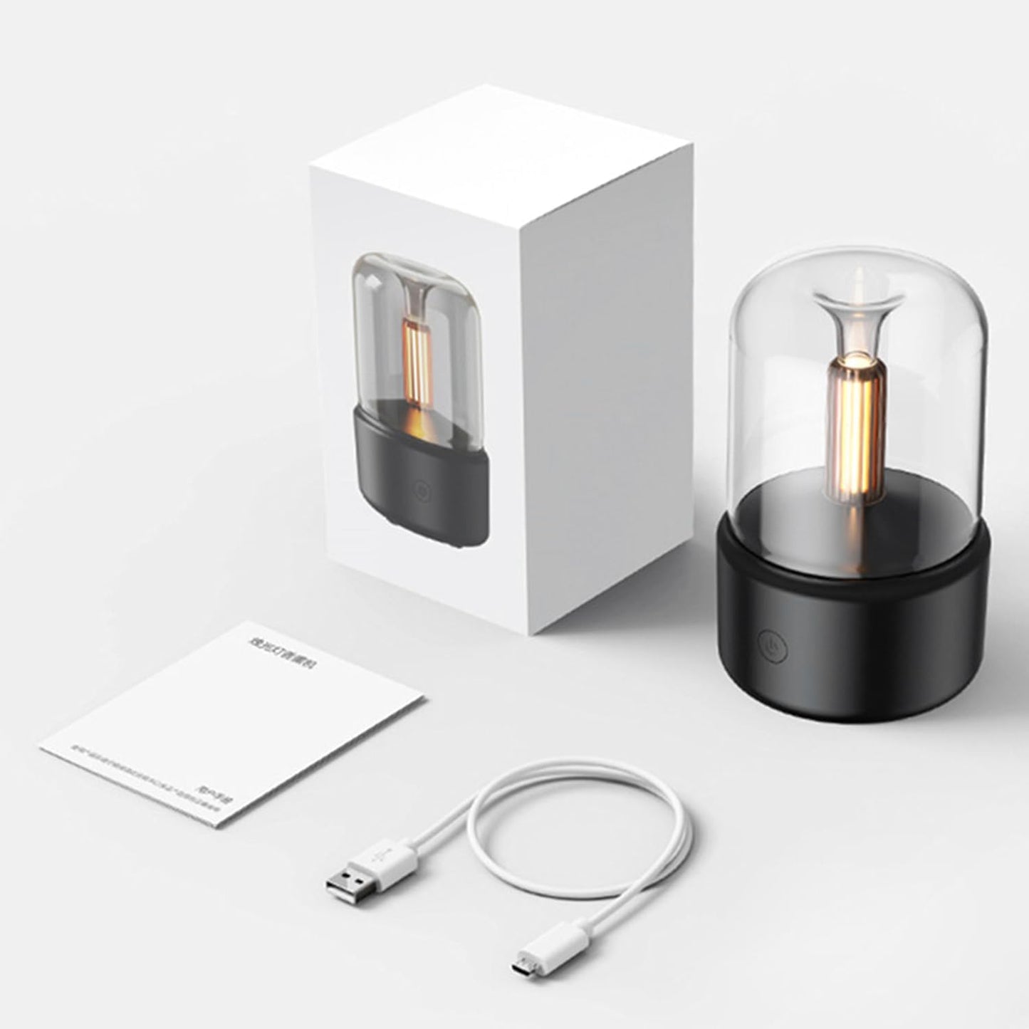 Air Diffuser, Candlelight Humidifier, Portable Essential Oil Diffuser Noiseless Waterless Auto-Off Protection for Spa,Home,Yoga,Office,Bedroom