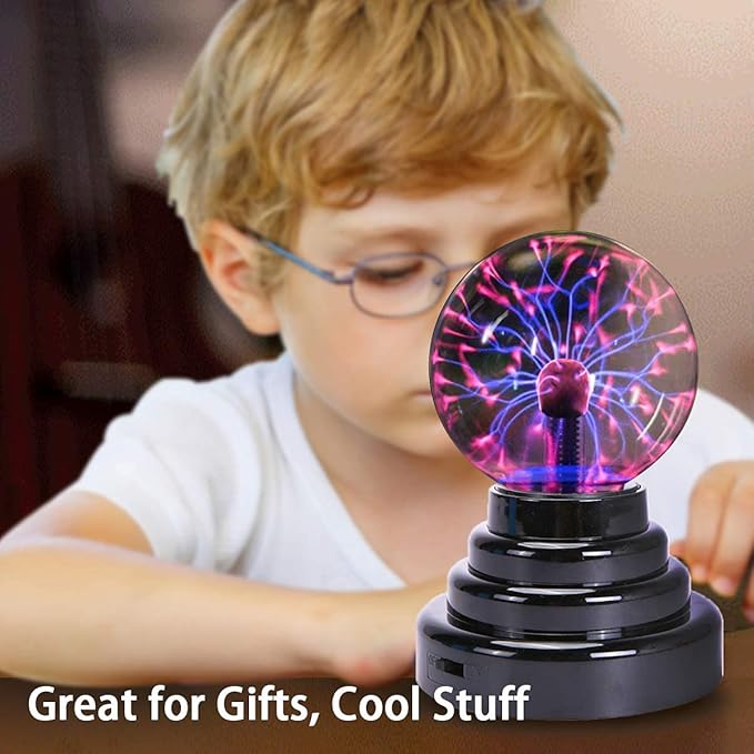 Plasma Ball Light, Touch Sensitive Table Lamp (15 cm, Multicolor)