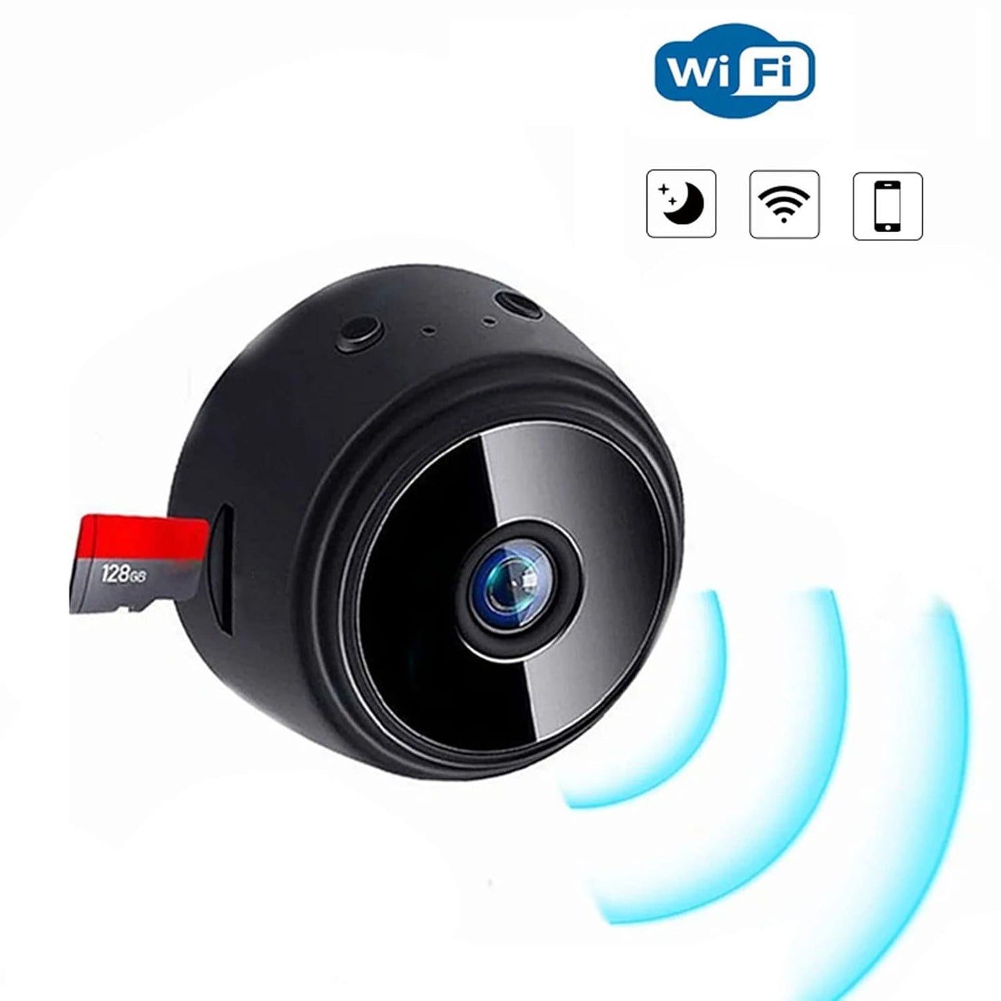 A9 Mini Camera, 1080P HD Wireless WiFi Cameras with Magnetic Back Cover, Covert Baby Nanny Cam with Phone App,Tiny Smart Camera for Indoor Outdoor