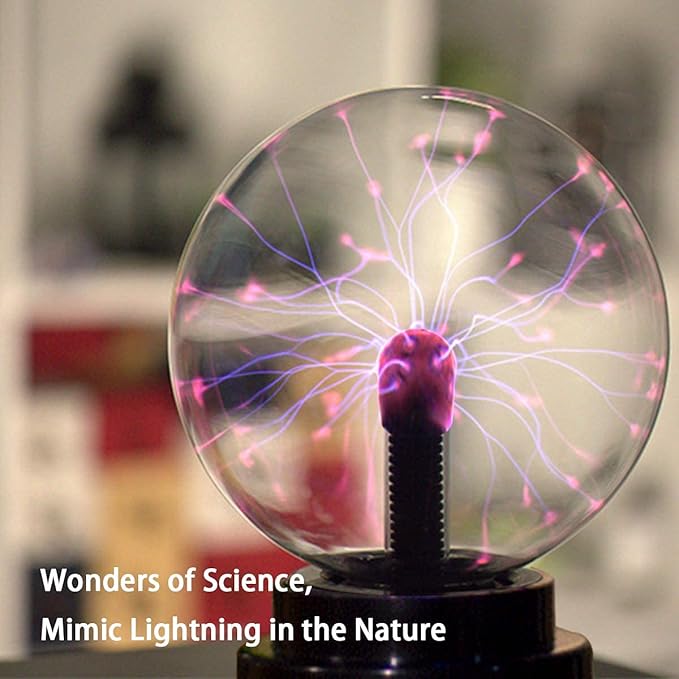 Plasma Ball Light, Touch Sensitive Table Lamp (15 cm, Multicolor)