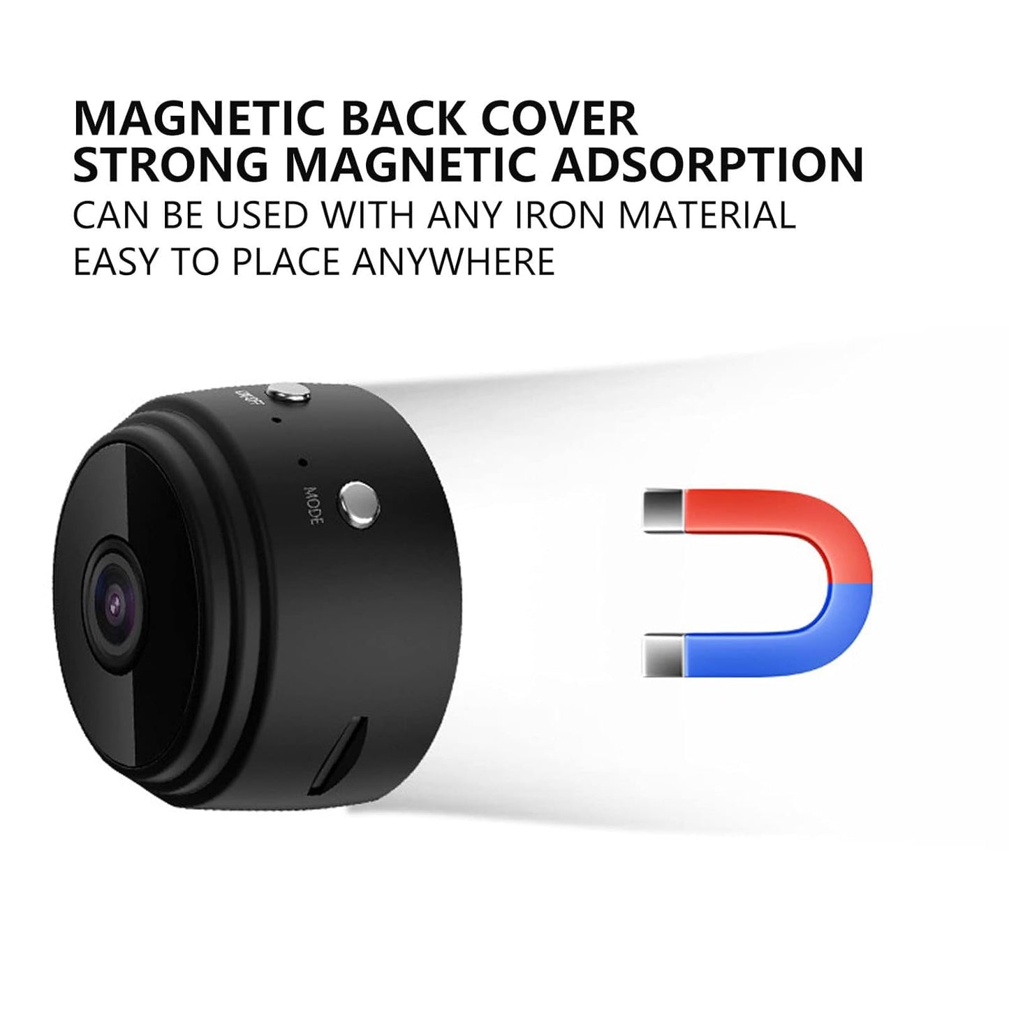 A9 Mini Camera, 1080P HD Wireless WiFi Cameras with Magnetic Back Cover, Covert Baby Nanny Cam with Phone App,Tiny Smart Camera for Indoor Outdoor