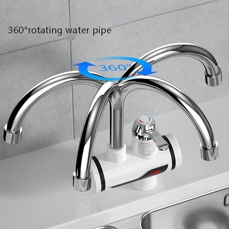 Instant Electric Water Heater Faucet – Tankless Hot Water Heater for Kitchen & Bathroom, Energy-Efficient with Adjustable Temperature Control.