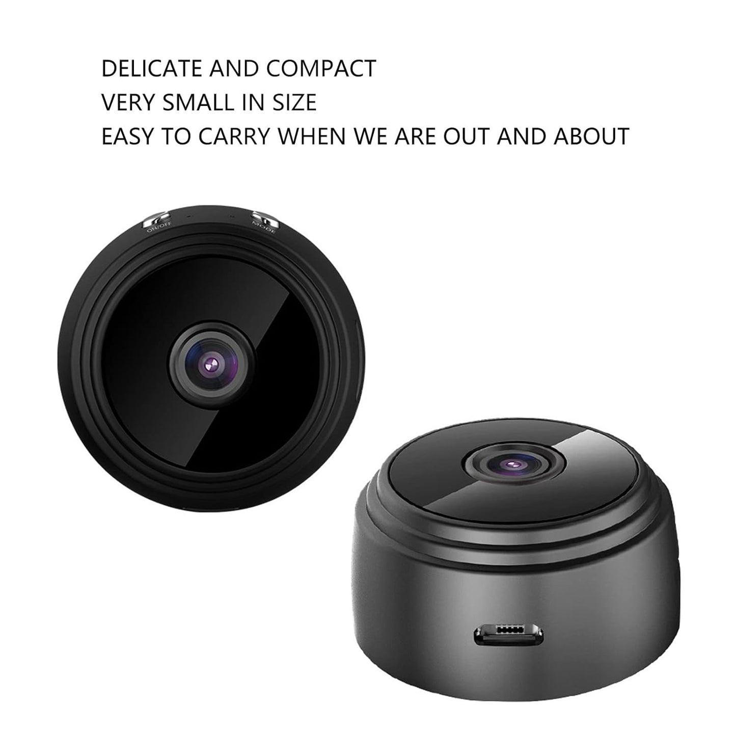 A9 Mini Camera, 1080P HD Wireless WiFi Cameras with Magnetic Back Cover, Covert Baby Nanny Cam with Phone App,Tiny Smart Camera for Indoor Outdoor