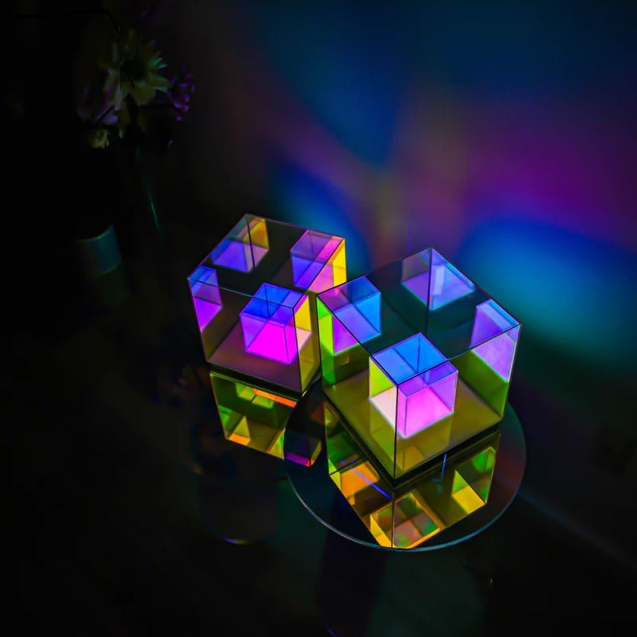 Infinity Cube Lamp | Infinity Cube Light | 3D Infinity Cube Lamp | 3D Infinity Cube Light | Table RGB LED Lamp | Table Lamp | 3D Infinity Light | LED Cube Table Lamp | DIY Cube Mirror Lamp