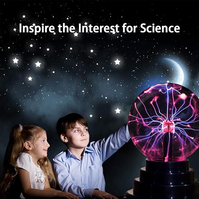 Plasma Ball Light, Touch Sensitive Table Lamp (15 cm, Multicolor)