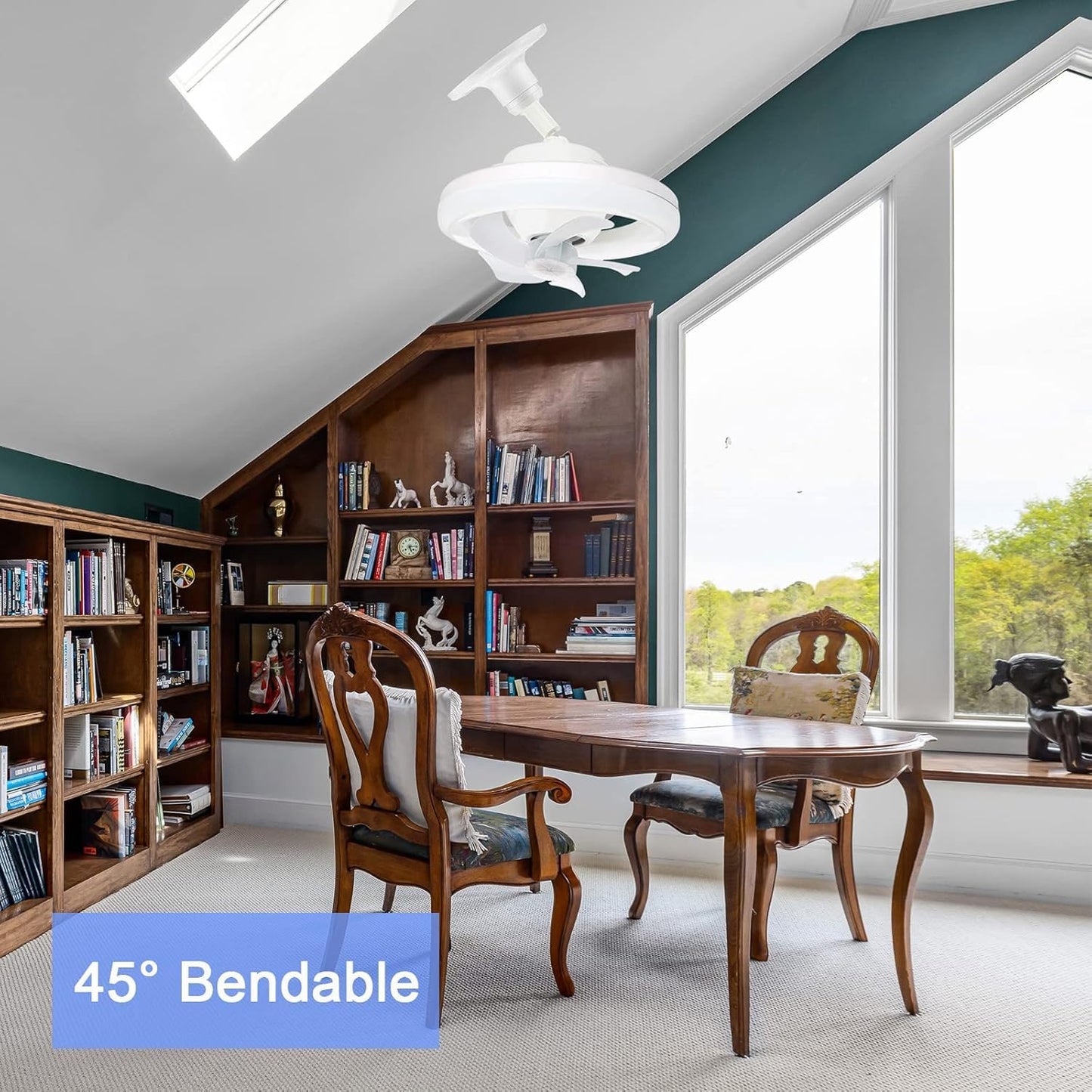 Acrylic Ceiling Fan with Led Lights and Remote control
