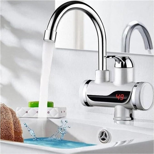 Instant Electric Water Heater Faucet – Tankless Hot Water Heater for Kitchen & Bathroom, Energy-Efficient with Adjustable Temperature Control.