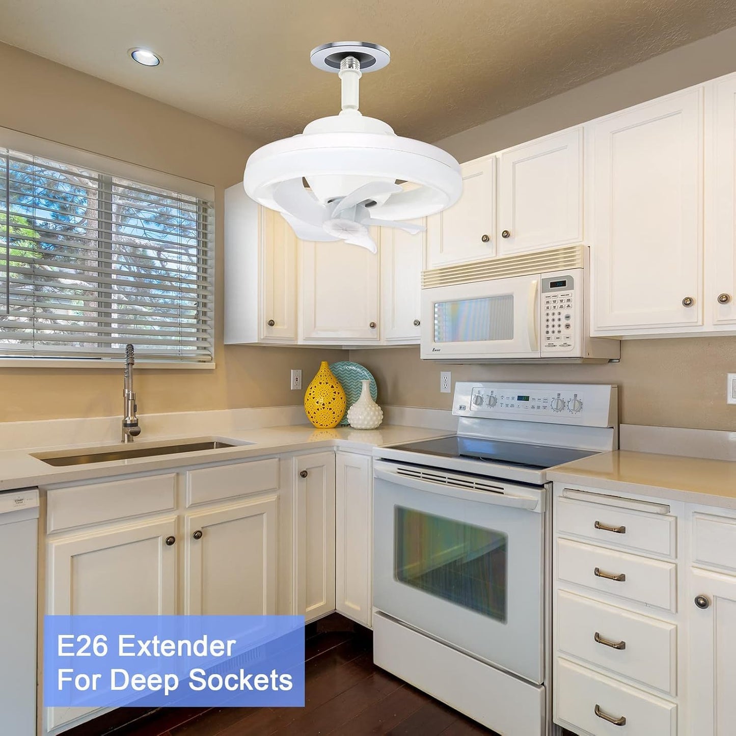 Acrylic Ceiling Fan with Led Lights and  Remote control